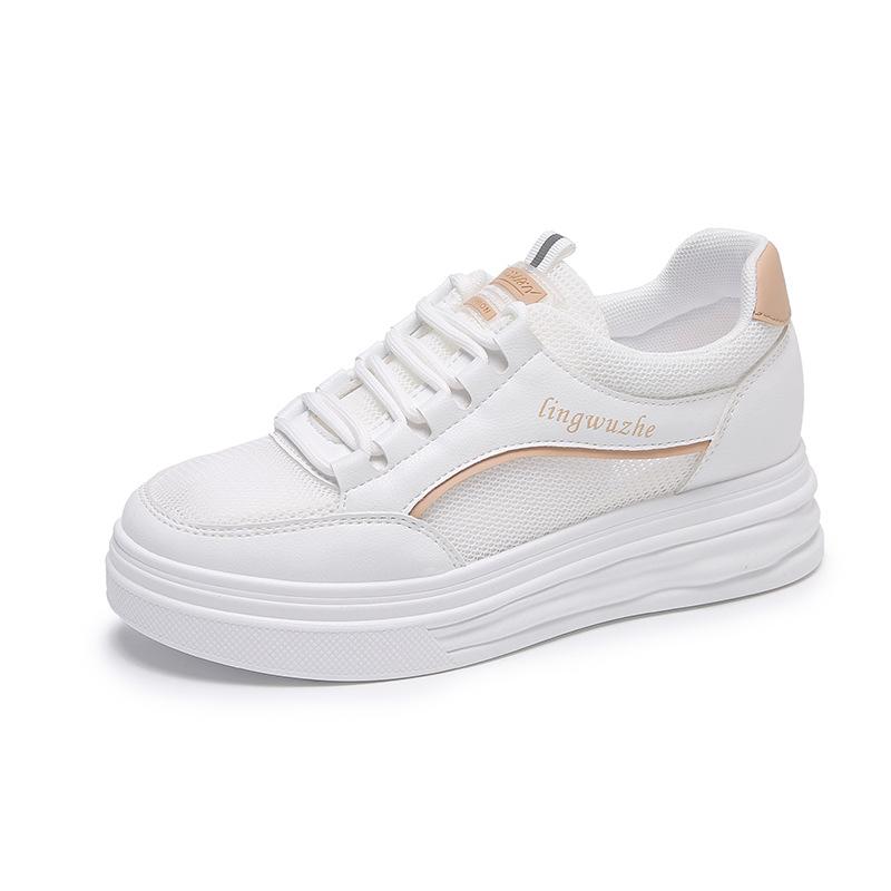 Women's Shoes Spring New Trend Comfortable Little White Shoes Casual Lace Up Waterproof Vulcanize Shoes Platform Tennis Sneakers