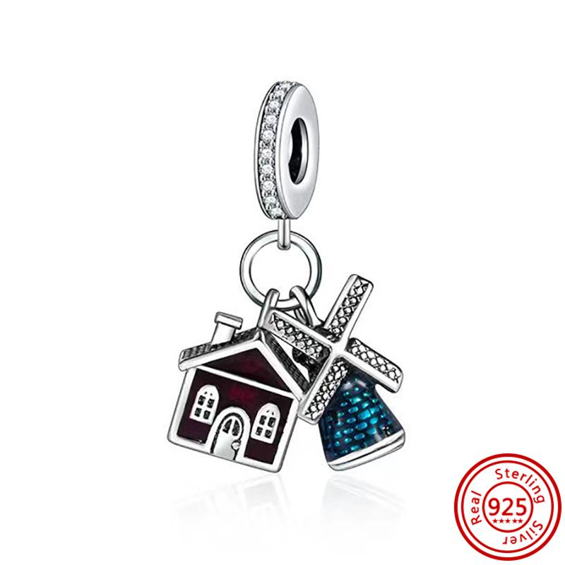 100% серебро S925, Ловец снов, яблоко, солнце, светится в темноте, светлячок, звезда, висячие подходят, оригинальные подвески, браслет, женские ювелирные изделия