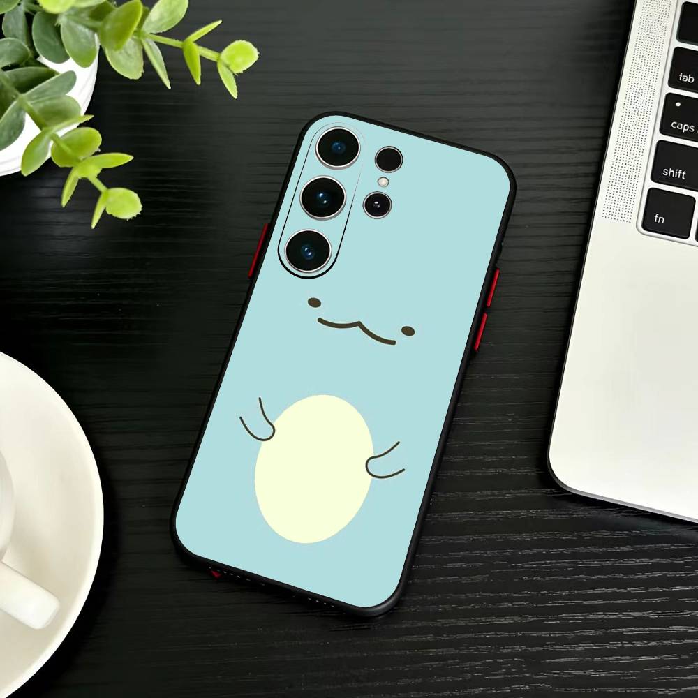 D-Sumikko Gurashi Phone Case For Samsung S26,S25,S24,S23,S22,S21,S20,Ultra,Plus,FE Black Soft Cover