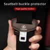 Car Seat Belt Buckle Protector Cover Anti-Scratch Mat Accessories For Lexus IS250 IS200 CT200h GS300 LS430 RX450h LX570 IS300