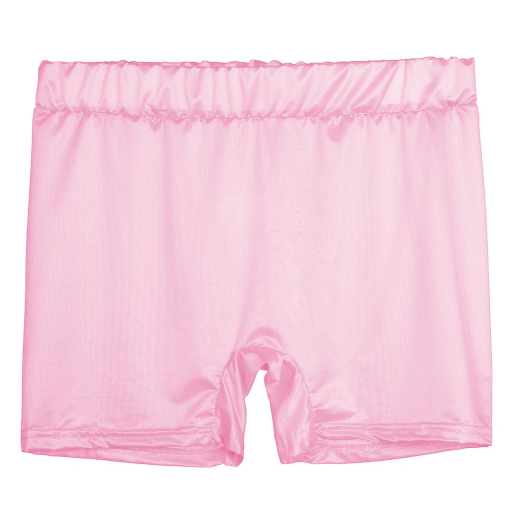 Женские полупрозрачные шорты, глянцевые эластичные шорты с низкой посадкой, нижнее белье, ночное белье