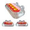 Window Hummingbird Feeder Plastic Birds Feeding Tray with 4 Feeding Ports Strong Suction Cup Hummingbird Feeder for Outdoors