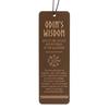 Something Different OdinÂ´s Wisdom Wooden Bookmark