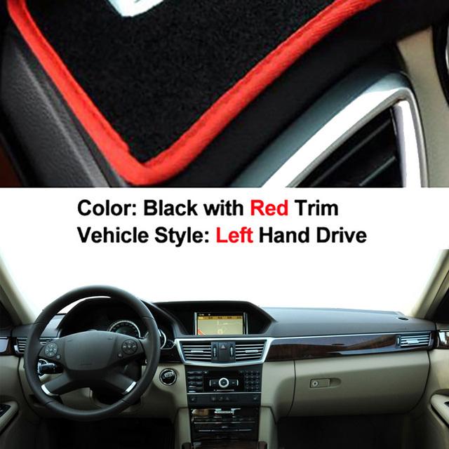 Для E-Class W212 2010 2011 2012 Автомобильная крышка приборной панели DashMat Защитная накидка E-Klasse E200 E250 E300 E220d AMG