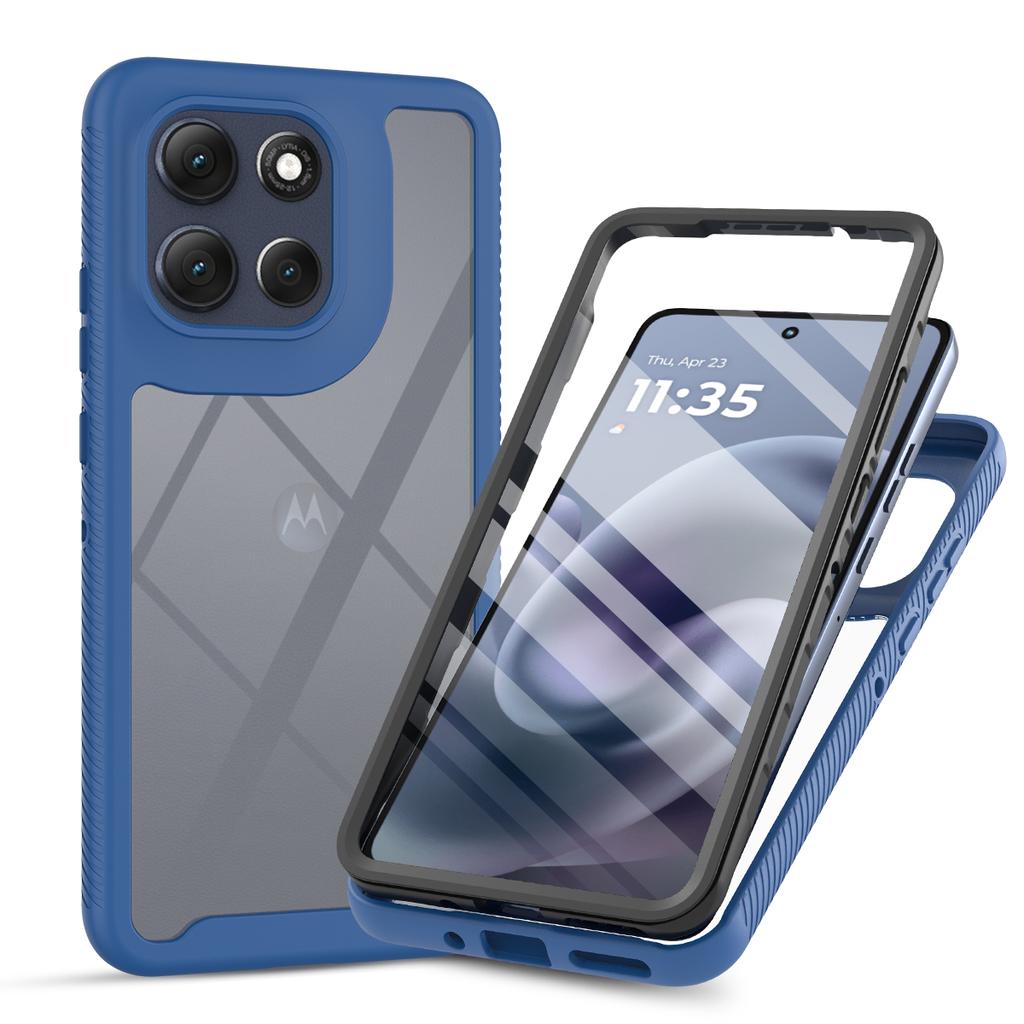 for Moto G86 5G Shockproof Clear Case Built in Screen Protector Full Body Rugged Defender Cover for Motorola G86, G56 5G Cases