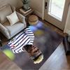 Manchester Player Portrait Floor Rug Office Rug Suitable for Entryway Kitchen Foyer Playrooms Anti-slip Rug Decorate Offices Best for Christmas