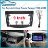 9-дюймовая автомобильная рамка-переходник для Android-магнитолы, монтажная панель для приборной панели, комплект для Toyota Estima Previa Tarago 1990-2000