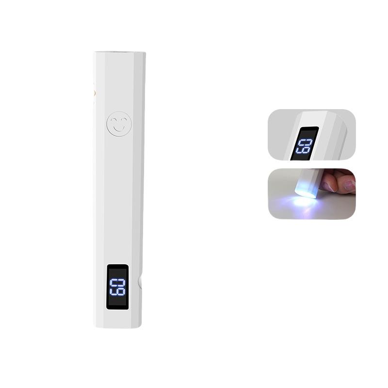 1 Набор Заряжаемая Машинка для Сушки Ногтей УФ Светодиодная Лампа для Ногтей Таймер Дисплей Ручная Мини Лампа для Ногтей Семейная Быстрая Сушка Фонарик Ручка