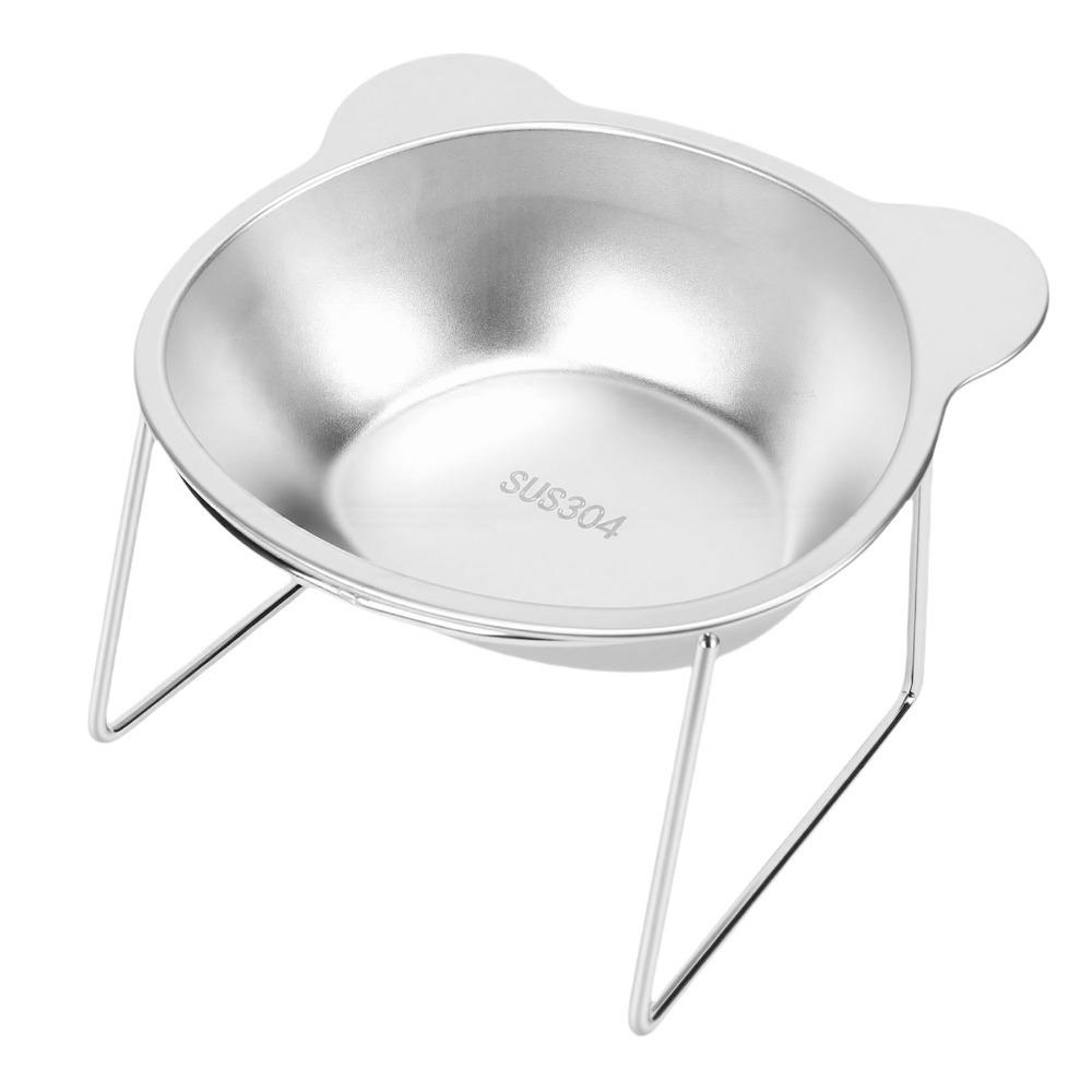 5.9" Wide Bowl Elevated Pet Bowl Stainless Steel Cat Food Bowl Raised Cat Bowl for Cats Small Dogs