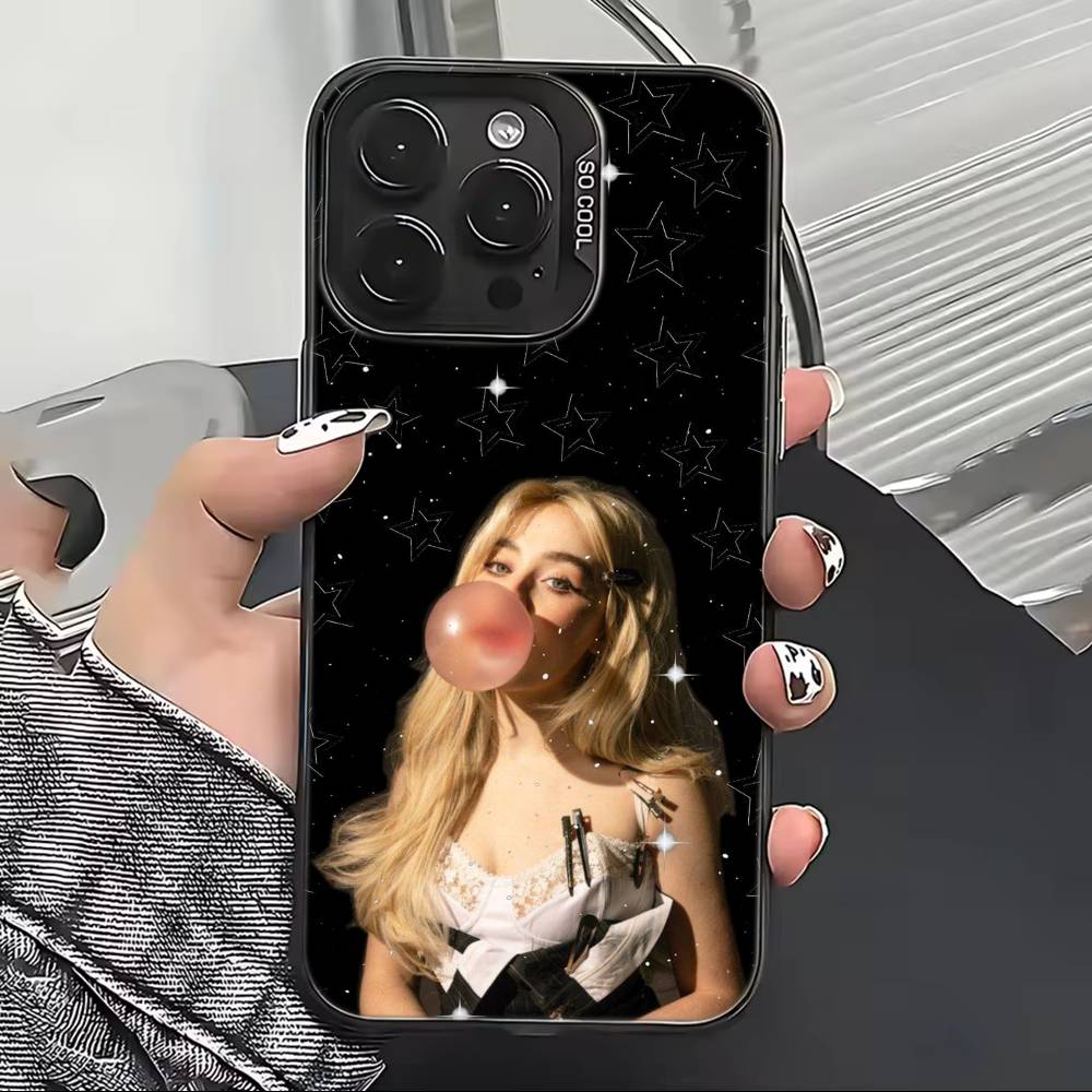 S-Сабрина C-Карпентер Певица Чехол для телефона Для iPhone 17,16,15,14,13,12,11 Plus,Pro Max,XS,Разноцветный Серебристый Черный Чехол