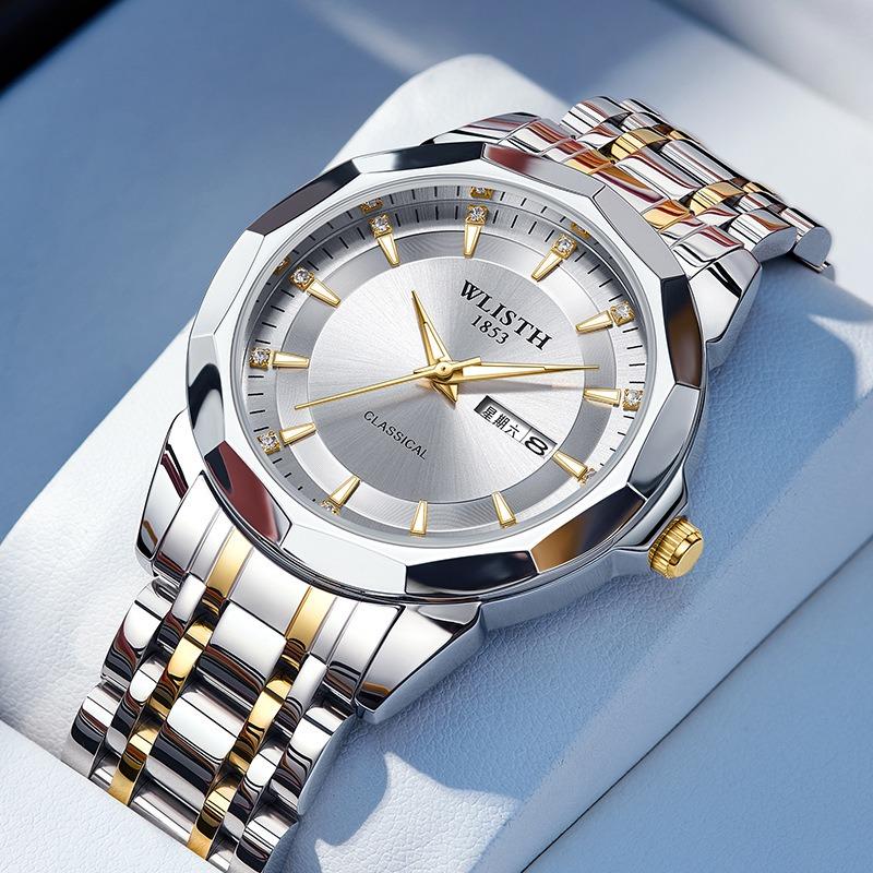 Top Brand Men's Watch Waterproof Luminous Double Calendar Business Quartz Wrist Watch