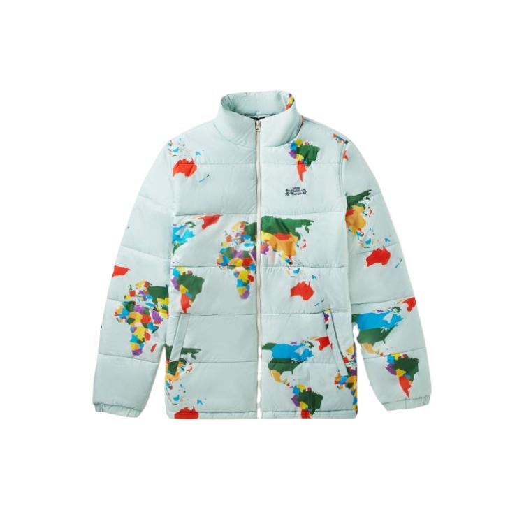 Vans Save Our Planet Puffer Jacket Men Jackets Light-Blue VN0A49NQZSD