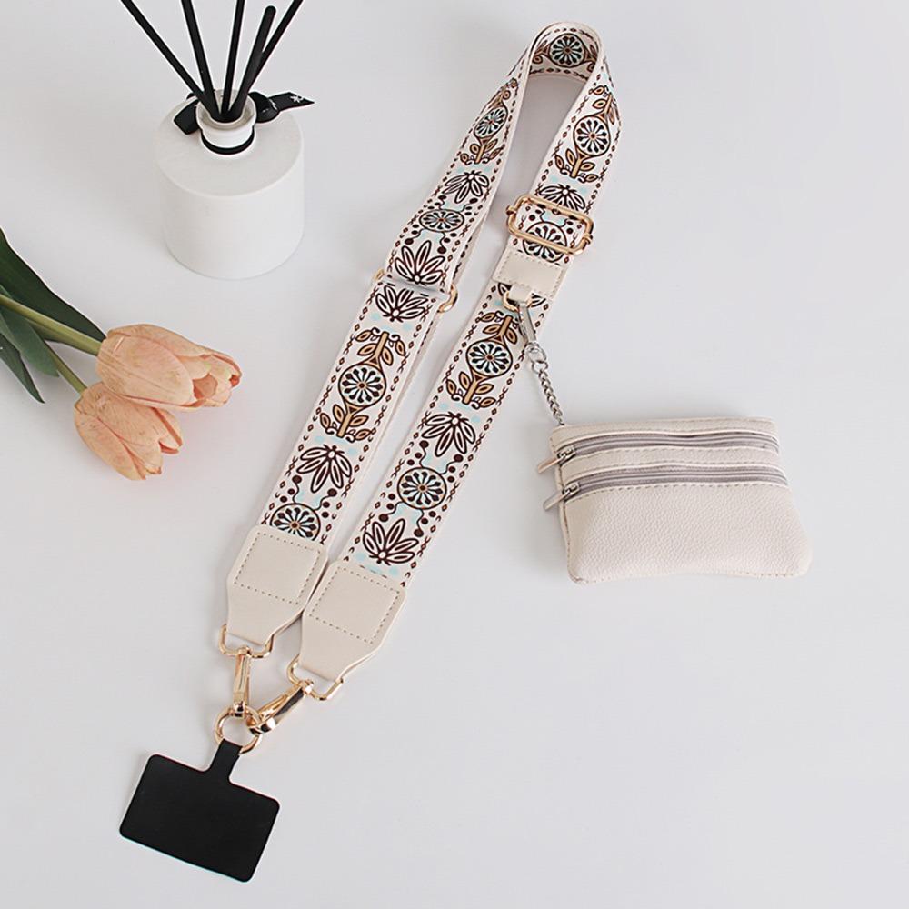 Adjustable Phone Strap Anti Loss Clip and Go Strap Multifunction Phone Lanyard for Woman