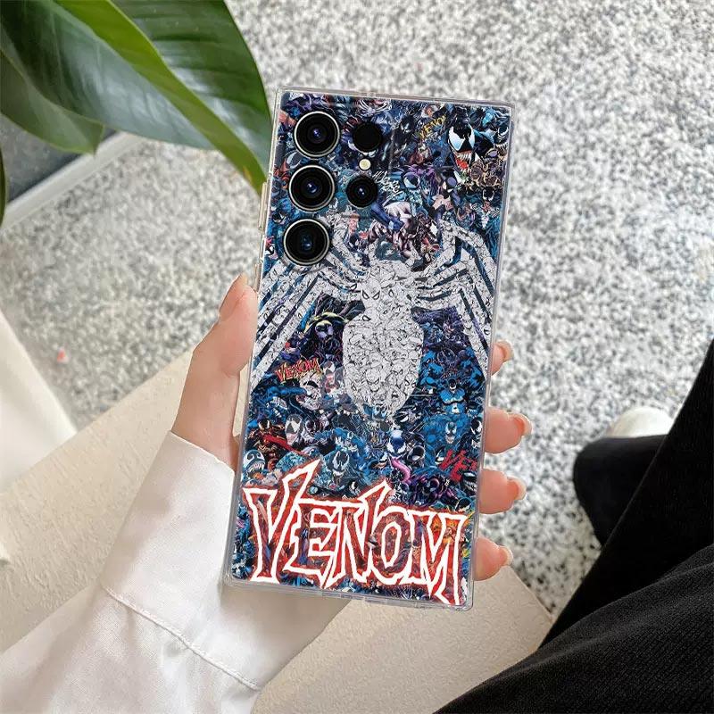 Прозрачный чехол Marvel Человек-паук Веном S26 для Samsung Galaxy S26 S25 Ultra S24 S22 S26 Plus S20 S23 S21 S25 FE 5G Прозрачная крышка