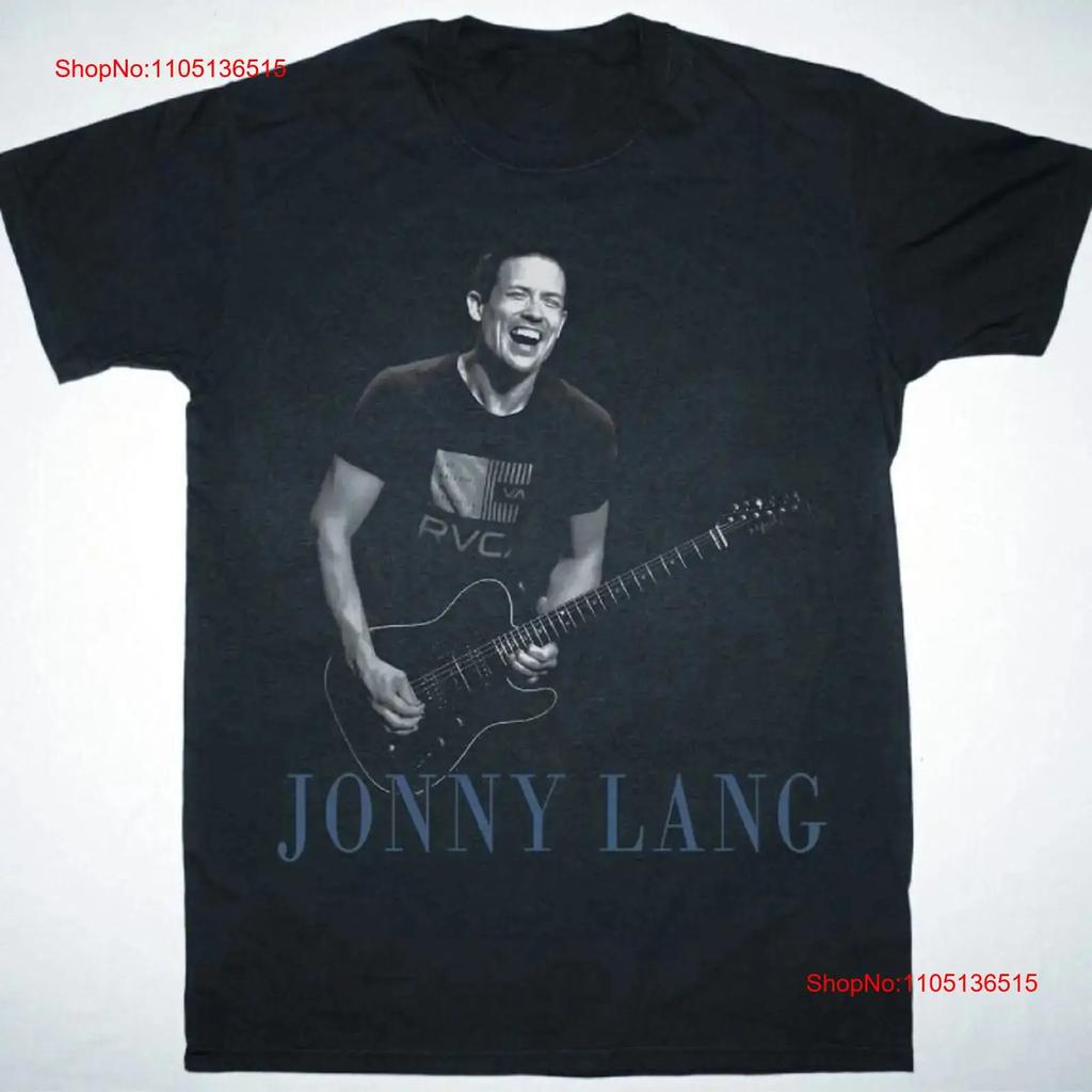 Винтажная футболка Jonny Lang Live In Tour, плотный хлопок, черная, все размеры, TU160, винтажная, стираная, с принтом, дышащая, мужская, стильная, универсальная