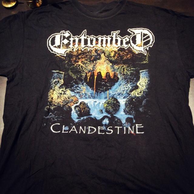 Vintage Entombed Clandestine Shirt Unisex Concert S to 5XL CR489 Unisex T-Shirt