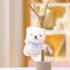 Lovable Plush Bear Keychain Adorable Stuffed Doll Soft Animal Toy For Kids And Babies