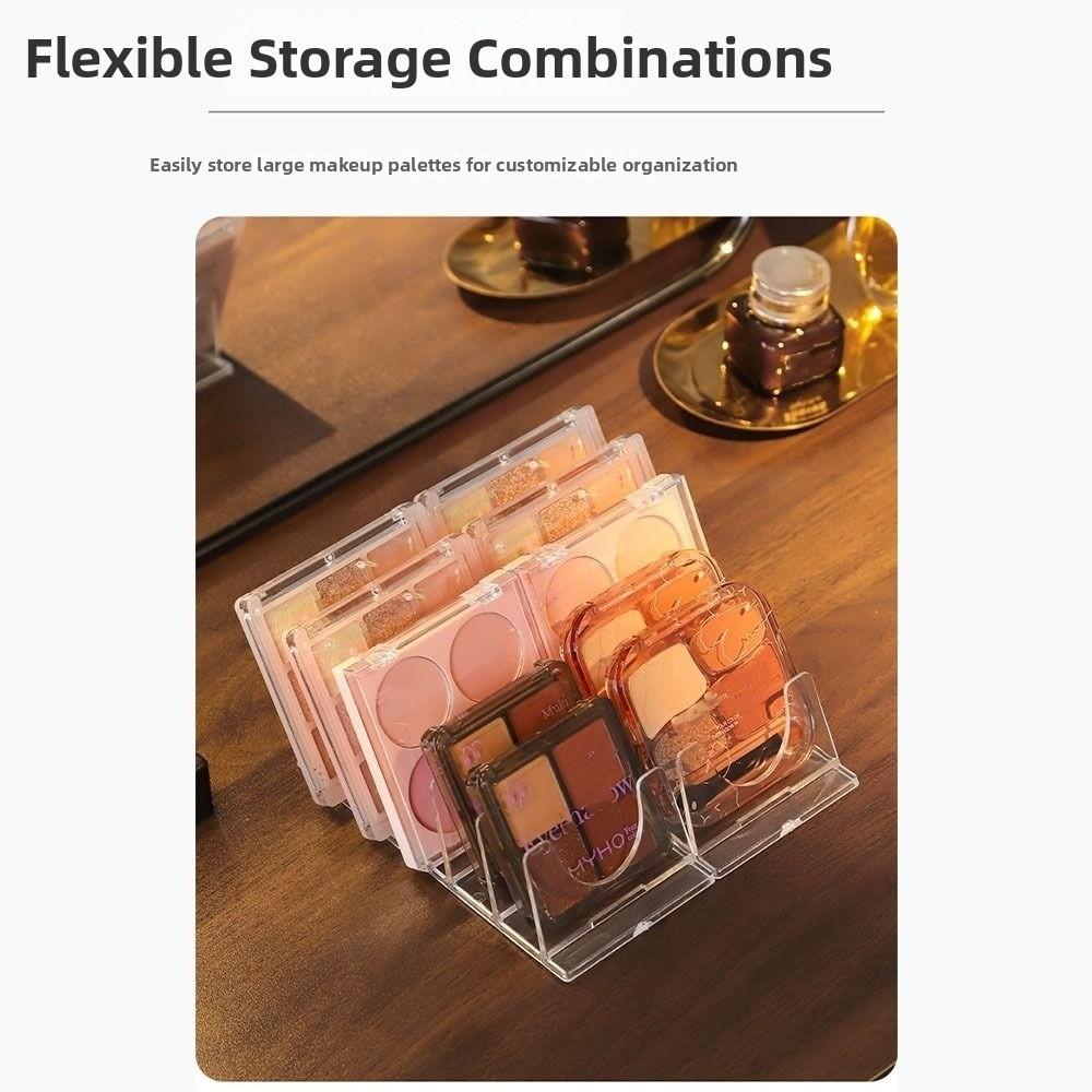 Multi-Function Cosmetic Stand Acrylic Blush Powder Storage Tray Durable Cosmetics Tools Stand