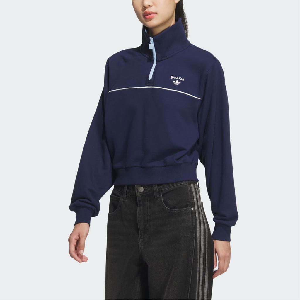 Adidas Originals Retro Sporty Club Sweatshirt Women Sweatshirt Deep-Indigo JM8013