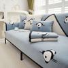 Chenille Sofa Cushion Four Seasons Universal Simple Modern Non-slip Cushion New Sofa Cover Backrest Towel Cover Panda