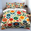 "Floral Pattern Three-Piece Set" Multiple sizes kid's and adults' bedroom Exquisite 3PC bedding set gift