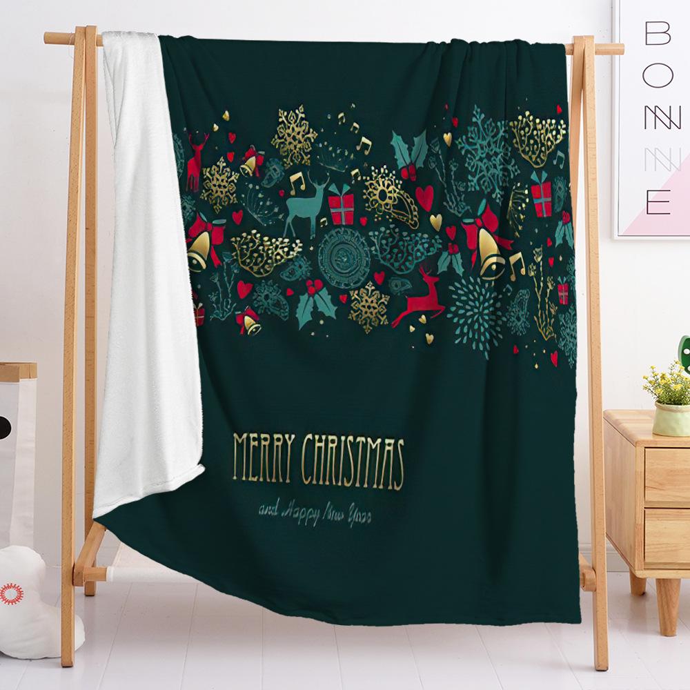Фланелевое одеяло Одеяло для спальни Европейское и американское одеяло Одеяло на рождественскую тематику Универсальное для всех сезонов