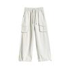 Summer Thin High-waisted Sweatpants Wide-leg Two-wear Drawstring Loose and Thin Casual Pants