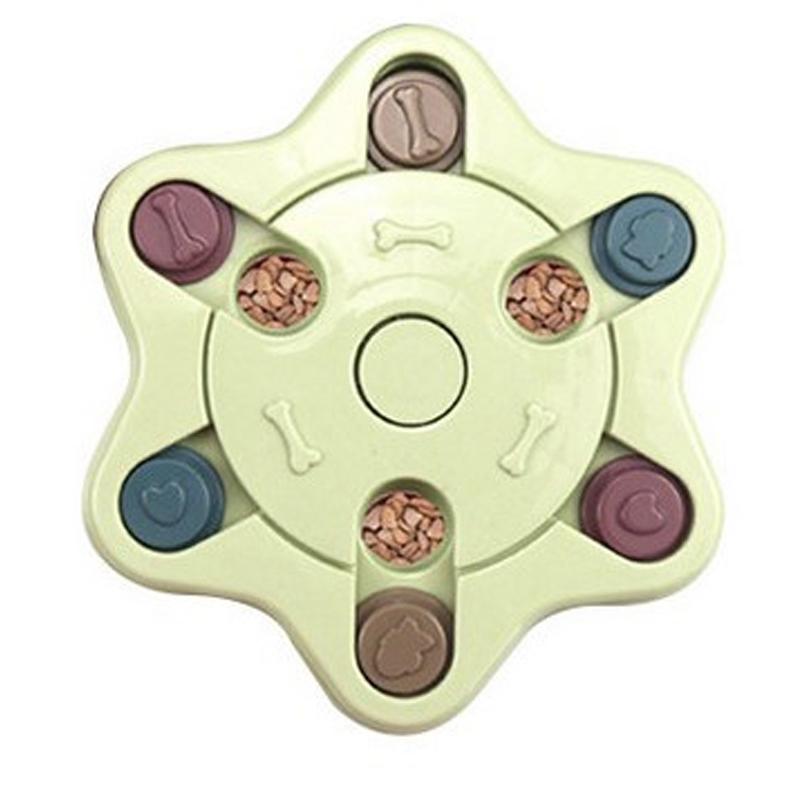 NonSlip Bowl Slow Feeder Slowly Eating Interactive Food Dispenser Dog Puzzle Toys Pet Training Game