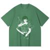 230 Gsm 100% Cotton Jujutsu Kaisen V10 Maki Print Unisex Heavy Cotton T Shirt
