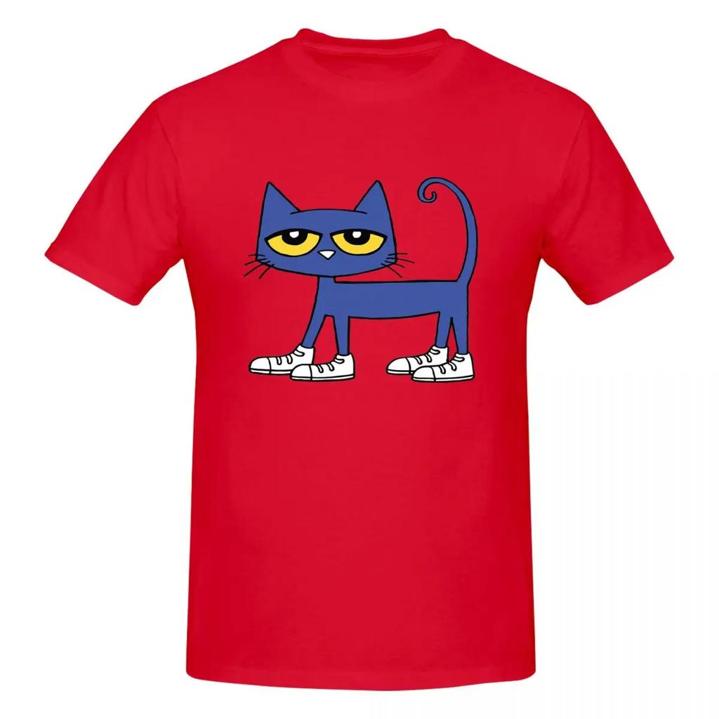 100 Cotton Pete The Cat I Love My White Shoes Tshirt Unisexs Classic Oversized T Shirt Unisex Oneck Summer Shirts Tops S6xl