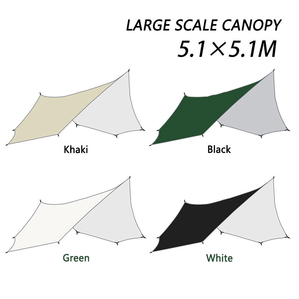 Восьмиугольный тент, складная палатка для кемпинга, расширенный брезент для пляжных путешествий, пеших прогулок