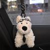 Cute Plush Dog Dolls Car Pendant Rearview Mirror Handbag Hanging Ornaments Doll Keychain Car Interior Dashboard Decoration