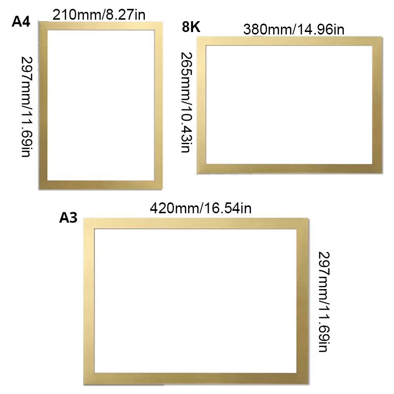 Домашняя магнитная фоторамка, фотографии, фотосертификаты, 8K, A4, A3, обложка для плаката, магнитная фоторамка