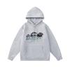 Unisex Streetwear Hoodie Set With Embroidered Letter Design Loose Fit Cotton Pullover Fall Casual Wear