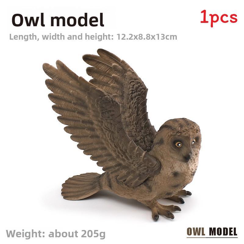 Realistic Owl Wildlife Animal Pvc Model For Kids Learning And Collecting