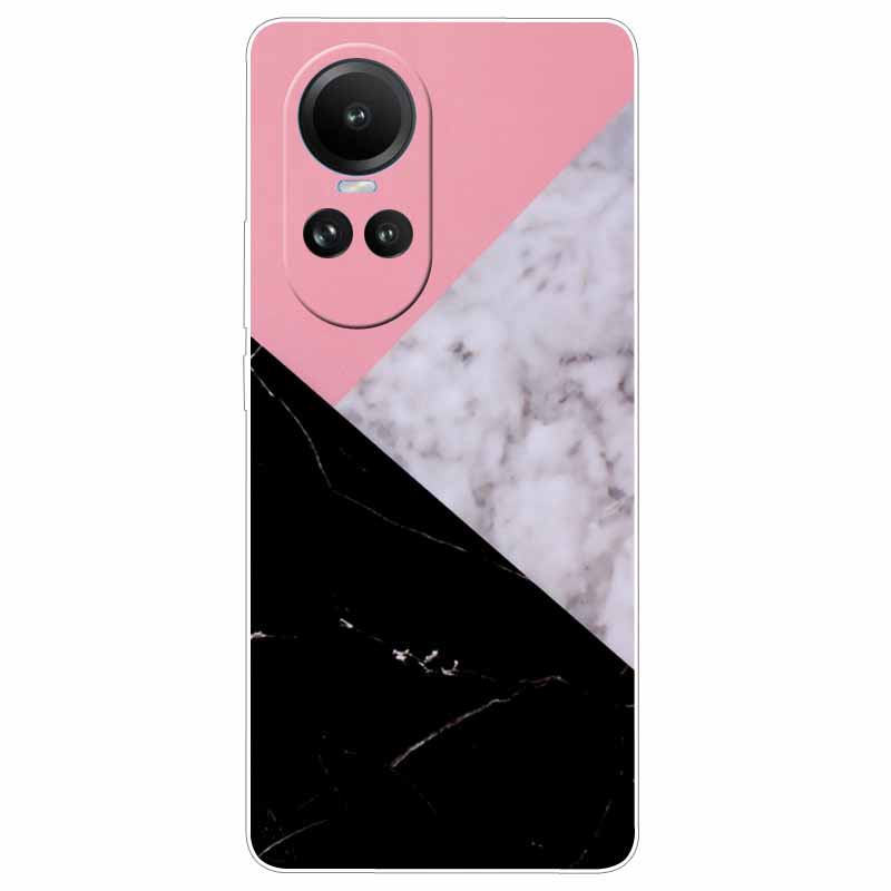 Чехол для Oppo Reno 10 5G CPH2531 Силиконовый Расписной Кот Животные ТПУ Мягкий Мраморный Coque для Oppo Reno10 Pro 5G CPH2525 Чехол для Телефона