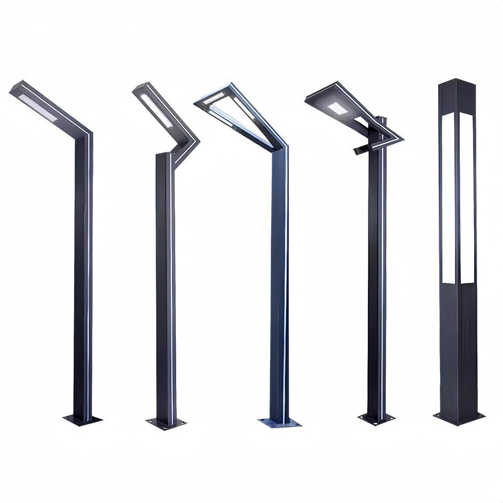 3-Meter Modern Aluminum Solar Courtyard Light - Waterproof & Rustproof for Outdoor Use