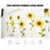 Half Window Short Sheer Curtains Elegant Lace Floral Pattern Ideal Housewarming Gift for Kitchen Bathroom Window Decoration