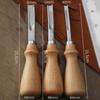 4 Size A4mm A6mm A8mm A10mm Practical Leather Craft Edge Beveler Skiving Beveling Knife DIY Cutting Hand Craft Tool with Wood Handle