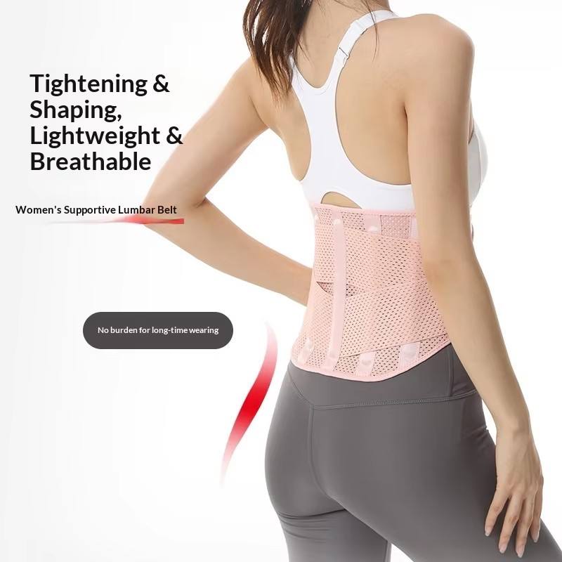 Lightweight Waist Belt Spine Curve Fit Pad Strong Support Brace for Lumbar Protection Gym Running Weightlifting Training