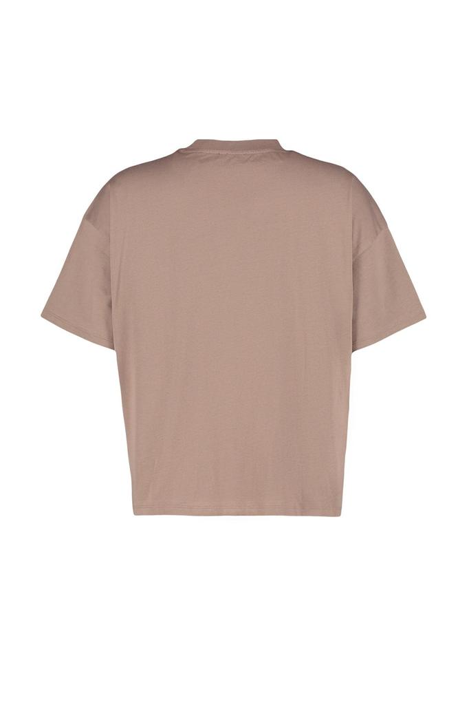 Женская базовая трикотажная футболка больших размеров в рубчик с широким воротником темно-синего цвета больших размеров