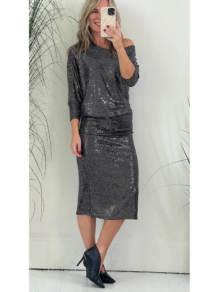 2023 Европейское и американское осенне-зимнее платье с пайетками для ночного клуба и вечера