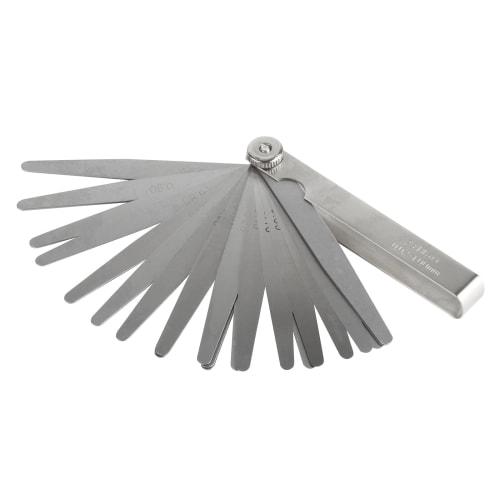 Andux Gap Gauge with Numerical Display, 100mm X 10/13/16/17/23 Sheets, Thickness Gauge for Measuring Thickness and Thinness, SC-01 (100mm X 23)