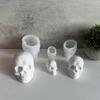 DIY Украшение Череп на Хэллоуин Большая и Маленькая Форма Силиконовая для Черепа 3D Голова Скелета Смола Эпоксидная Свеча Хэллоуин Поделка