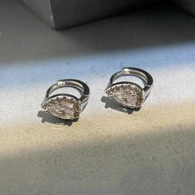 Серьги-капли из стерлингового серебра 925 пробы с бриллиантами для женщин – Элегантный, простой дизайн для повседневной роскоши