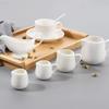 1pc Single Unit Ceramics Creamer Container White Color Ceramics Cup Pitcher  Tableware Use