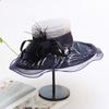 New breathable organza hat women's summer travel sunscreen visor casual fashion flower beach hat