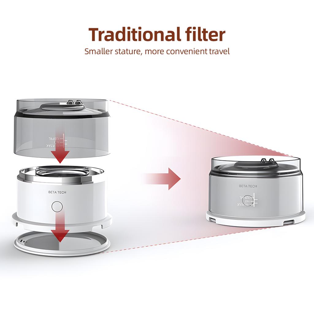 Капельница для кофе, 6,76 унций, 1-3 чашки, многоразовая кофеварка, капельница для самостоятельного приготовления кофе