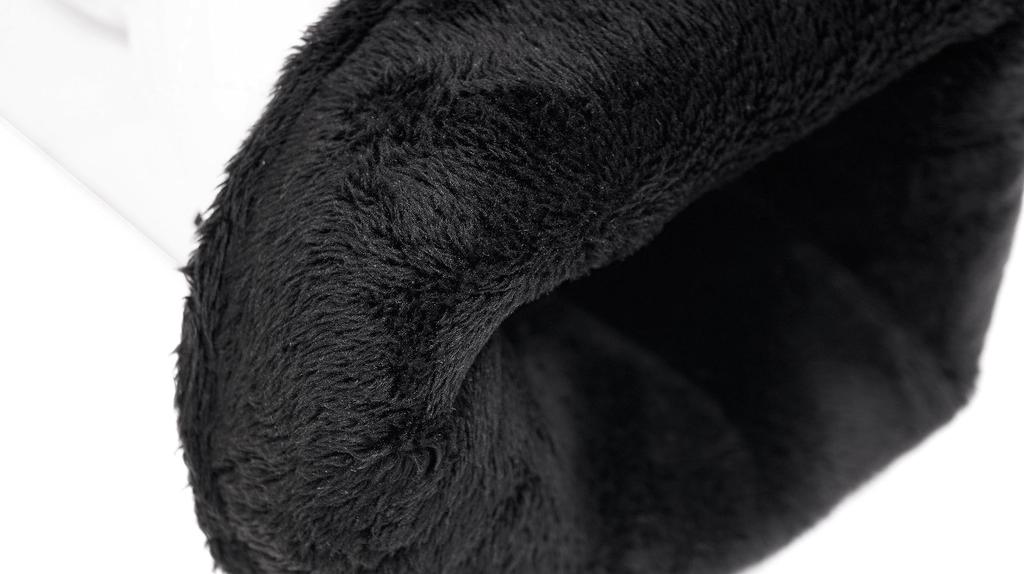 ComoCome Set of Headcovers Smiley 2 Fairway and 2 Utilities 5-Piece (Crown Face) - Driver, Woods, (Quilted White)