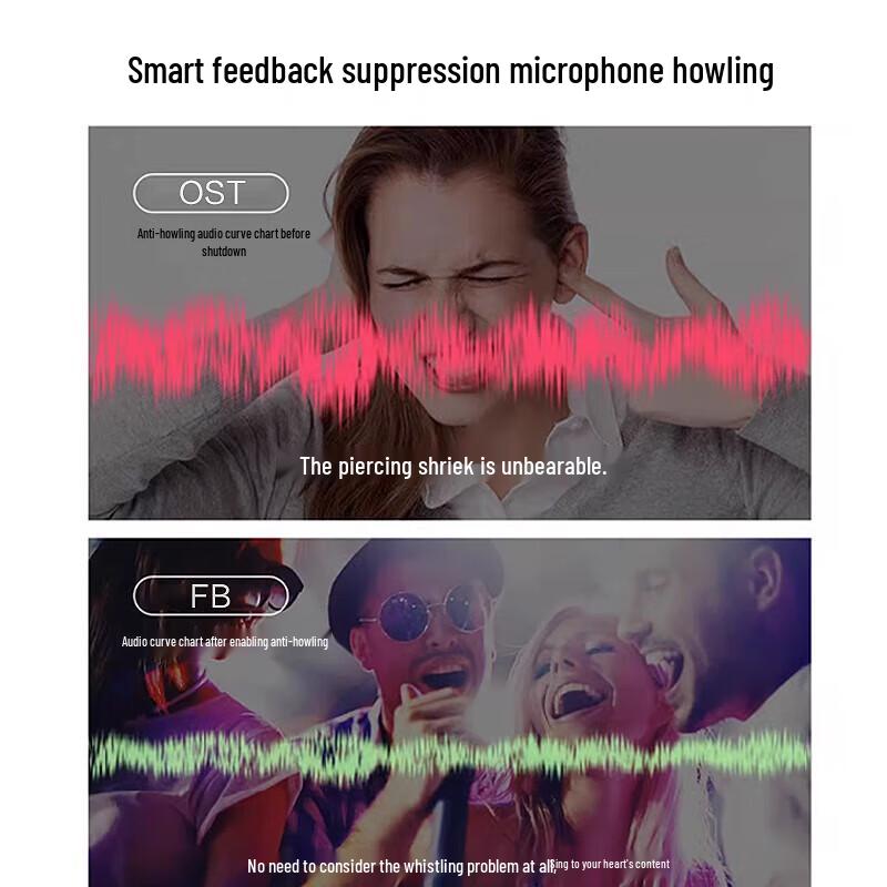 HuiDu GLB-226N Professional Microphone Automatic Feedback Suppressor (CN version)